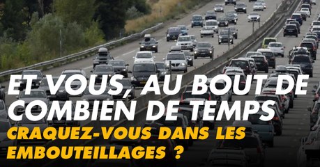 82% des Français craquent après 30 minutes dans les bouchons, et vous ?