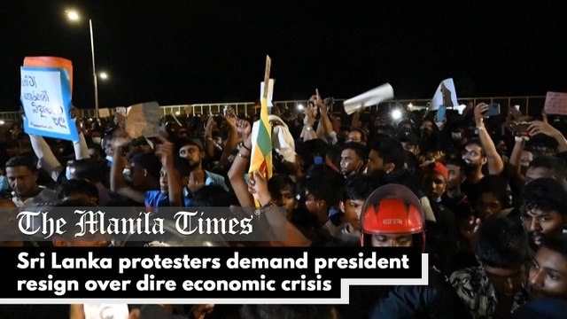 Sri Lanka protesters demand president resign over dire economic crisis