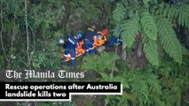 Rescue operations after Australia landslide kills two