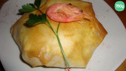 Pastilla crevettes poivrons