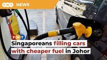 Singaporeans filling cars with cheaper fuel in Johor draws the ire of Malaysian authorities
