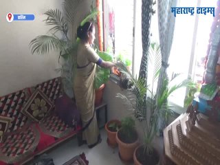 गर्मीतही गारवा; महिला पोलीस कर्मचाऱ्याने वृक्षांनी सजवलं घर