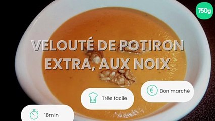 Velouté de potiron extra, aux noix