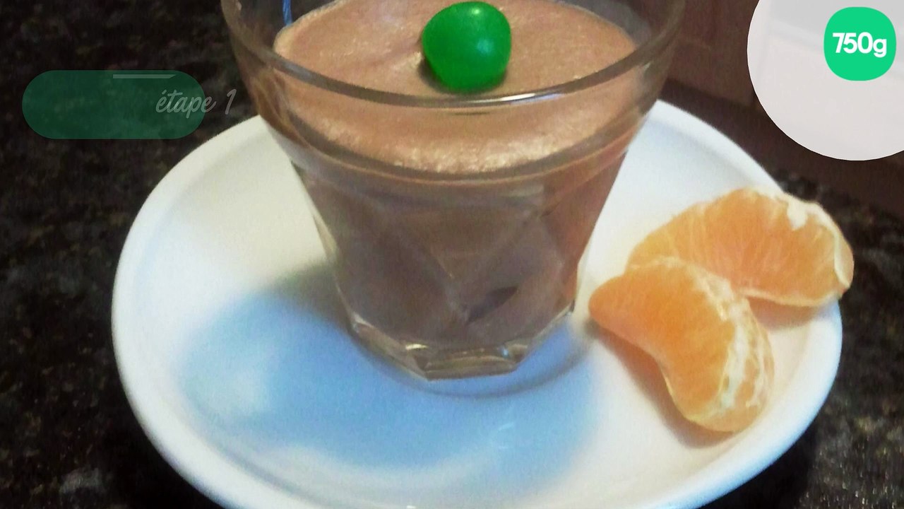Mousse au chocolat praliné maison