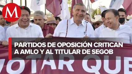 “Reprobable”, actitud de titular de Segob en mitin pro AMLO: oposición