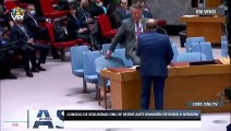 El presidente de #Ucrania Volodímir Zelenski se pronuncia en el consejo de seguridad #ONU - #05br - Ahora