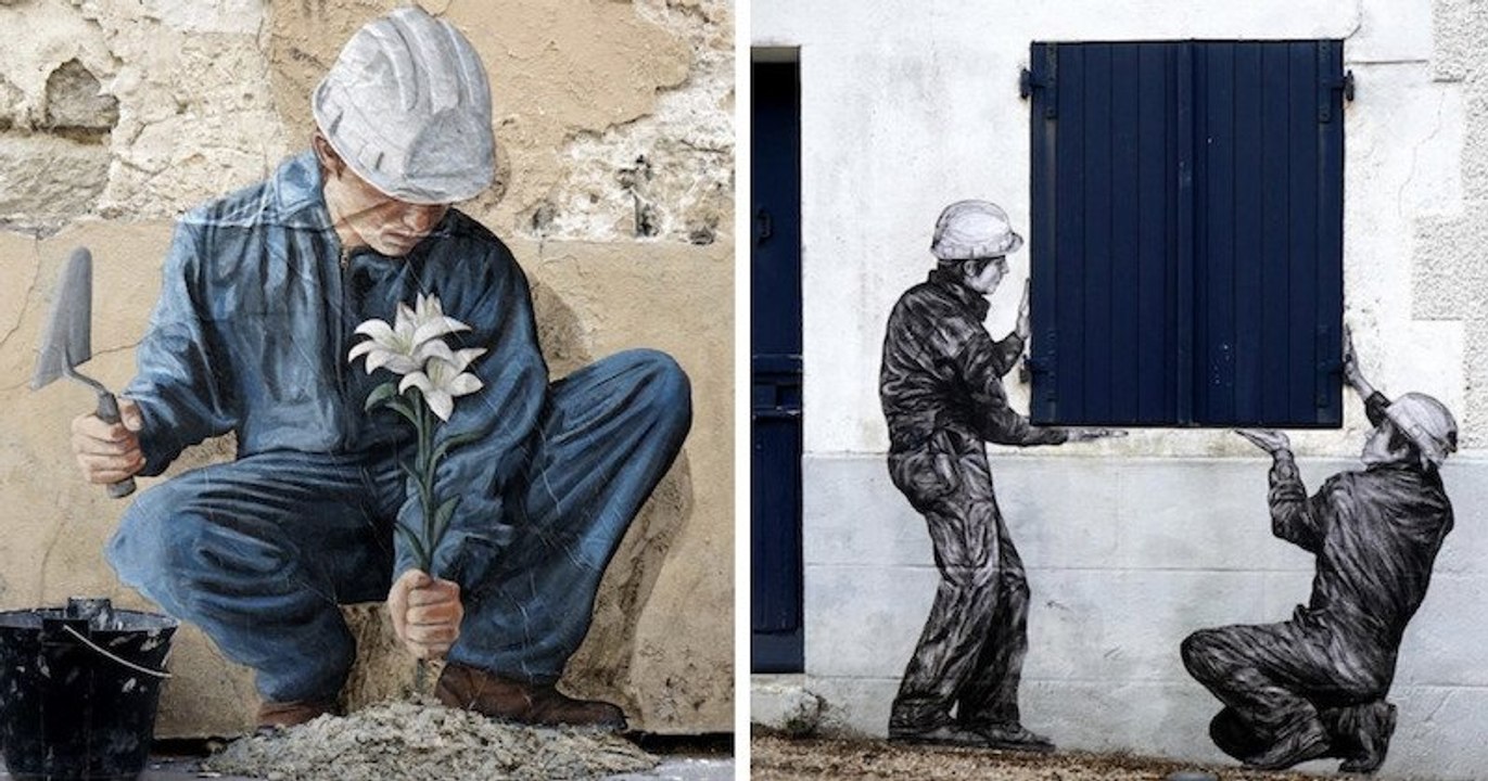 Ces collages artistiques ne font qu'un avec les éléments urbains