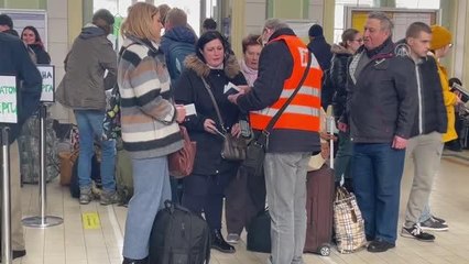 Ukraynalı sivillerin Polonya'ya göçü