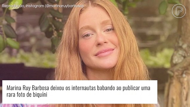 Marina Ruy Barbosa faz rara aparição de biquíni verde e valoriza cintura em foto. Veja!