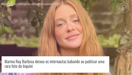 Marina Ruy Barbosa faz rara aparição de biquíni verde e valoriza cintura em foto. Veja!