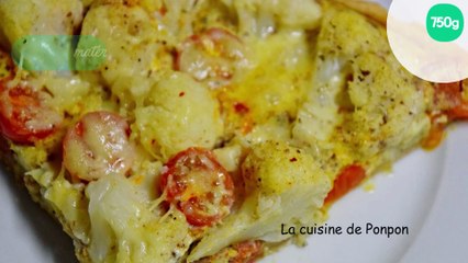 Tarte au chou fleur et chorizo