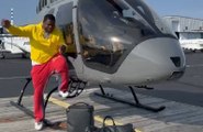 Big Fendi gets clowned for pretending to hop out of his helicopter