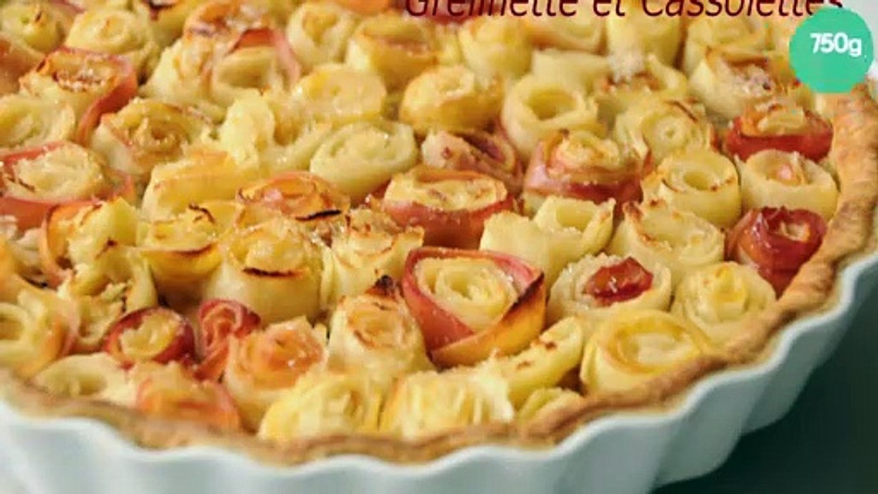 Tarte bouquet de roses ®, d'après Alain Passard