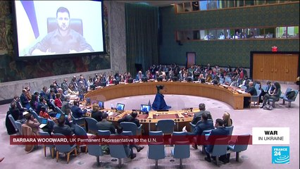 REPLAY: War-torn Ukraine's Zelensky urges UN Security Council to 'act immediately'
