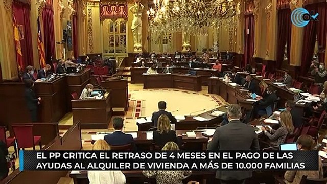 El PP critica el retraso de 4 meses en el pago de las ayudas al alquiler de vivienda a más de 10.000 familias
