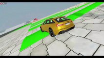 AUDİ Cars Vs 100+ Long Speed bumps #3 BeamNG Drive