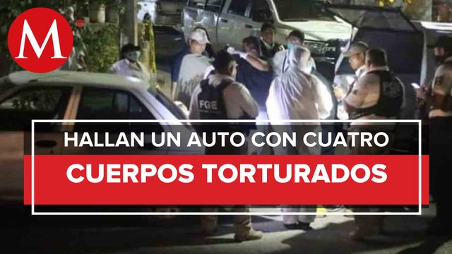 Encuentran 4 cuerpos con huellas de tortura en un auto en Guerrero