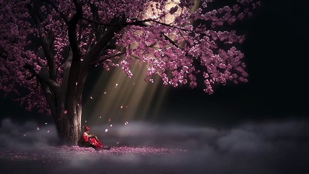 В японском стиле.