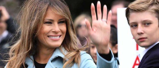 GALA VIDEO - Melania Trump irritée : elle monte au créneau pour défendre son fils Barron