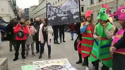 Descargar video: Decenas de activistas, este martes, a las puertas del Congreso de los Diputados donde se ha aprobado la ILP del Mar Menor.