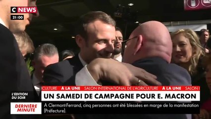 VIDEO - Au salon de l’agriculture, un retraité fond en larmes devant Emmanuel Macron qui le prend dans ses bras