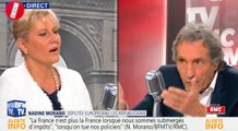 Agacé, Jean-Jacques Bourdin s'emporte face à Nadine Morano