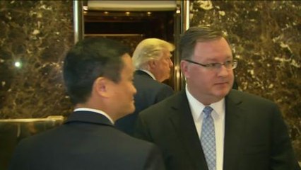 Bernard Arnault et Jack Ma reçus par Donald Trump