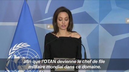 Angelina Jolie avec l'Otan contre les violences sexuelles