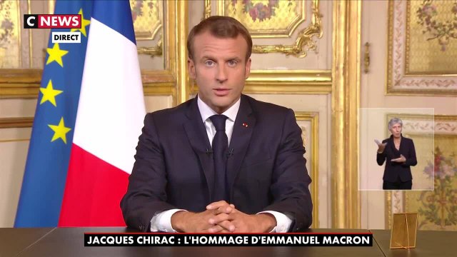 VIDEO - Mort de Jacques Chirac, Emmanuel Macron : Nous l'aimions autant qu'il nous aimait