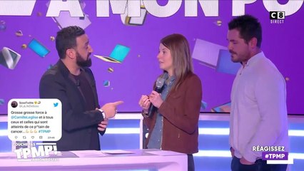 VIDÉO - Les 12 coups de midi : Camille, ex-candidate atteinte d'un cancer, craque après une surprise de Cyril Hanouna