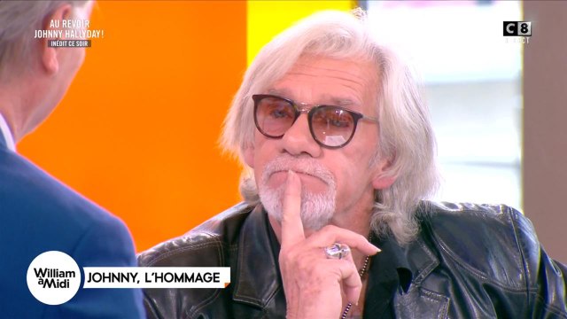 VOICI Pierre Billon, très ami avec Johnny Hallyday craque sur le plateau de William à midi