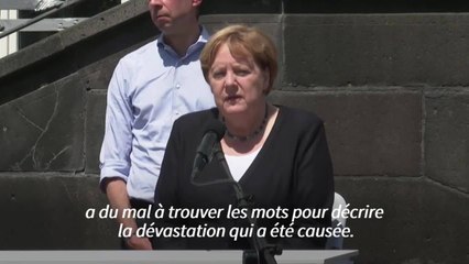 Inondations: Merkel découvre un sinistre "surréaliste", 191 morts en Europe