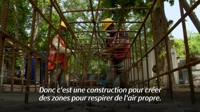 Inde: des ventilateurs géants pour améliorer l'air de Delhi