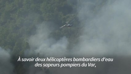 Incendie sur la Côte d'Azur en France: les pompiers "prudents" face à une météo changeante