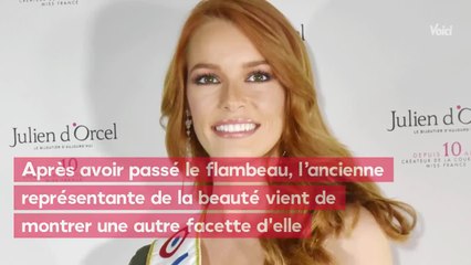 VOICI -  Maëva Coucke : très loin de son image Miss France, elle pose en bikini lors d’un shooting torride