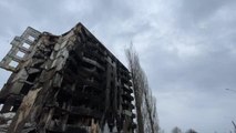 AA, yeniden Ukrayna güçlerinin kontrolüne geçen Borodyanka'daki yıkımı görüntüledi