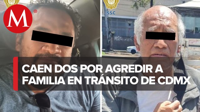 Detienen a hombres por interceptar y agredir a una familia en la CDMX