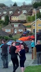 Car fire in Prince Charles Avenue in Walderslade,