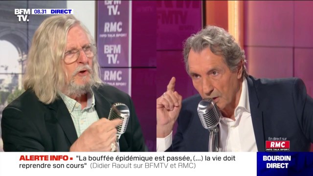 VOICI - VIDEO Didier Raoult : bousculé par Jean-Jacques Bourdin, l’infectiologue s’emporte