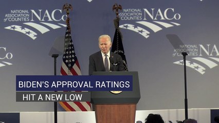 Biden's Approval Ratings Hit a New Low