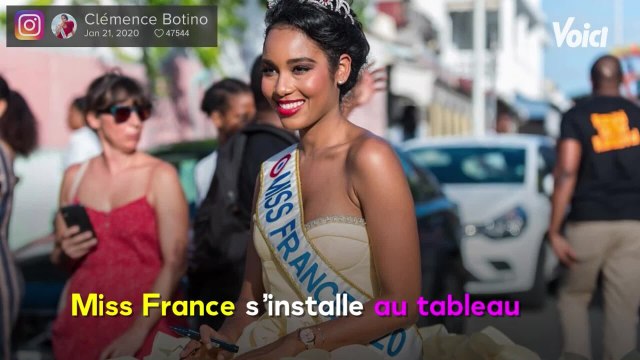 VOICI - Clémence Botino confinée en Guadeloupe : Miss France se transforme en prof d’histoire sur Instagram