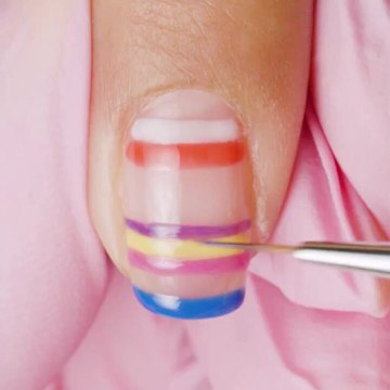 VOICI VIDEO NAIL ART : UN TUTO ARC EN CIEL À FAIRE CHEZ SOI