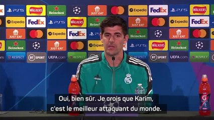 Quarts - Courtois : "Benzema est le meilleur attaquant du monde"