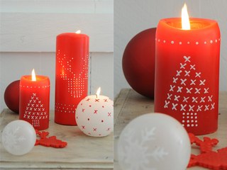 Comment décorer une bougie de Noël ? (vidéo)