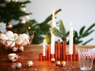 Comment fabriquer un bougeoir en cuivre pour Noël