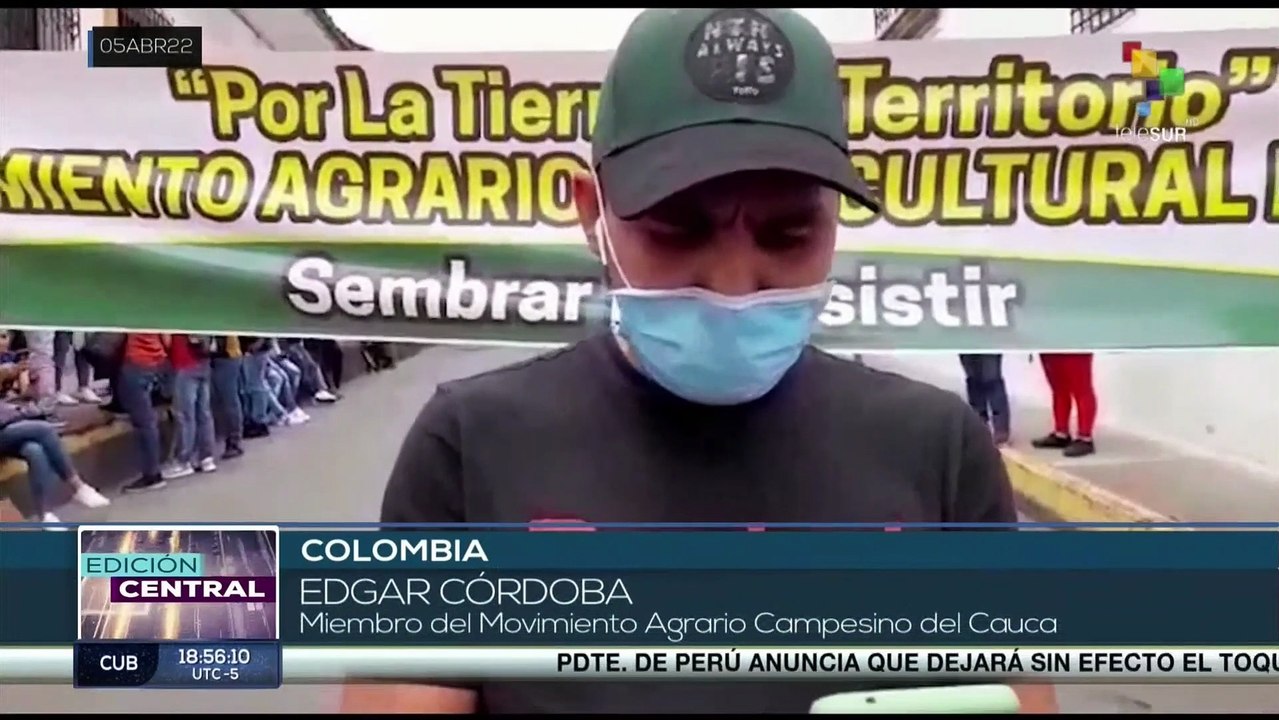 Colombia: Campesinos del Departamento del Cauca exigen a las autoridades restitución de sus tierras