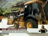 Activan maquinaria y despeje de sedimentos ante crecida de quebrada en Mérida