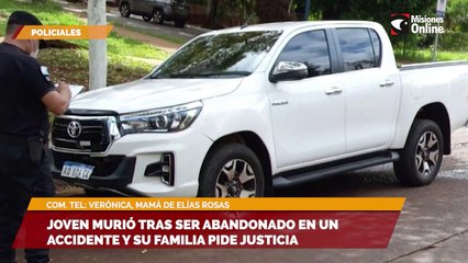 Joven murió tras ser abandonado en un accidente y su familia pide justicia