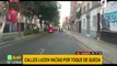 Calles de Gamarra lucen vacías por orden de inmovilización social que rige en Lima y Callao