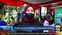 PRESISI Update 10.00 WIB Ditlantas Polda Metro Jaya Menggelar Vaksinasi Booster di Pasar Kramat Jati